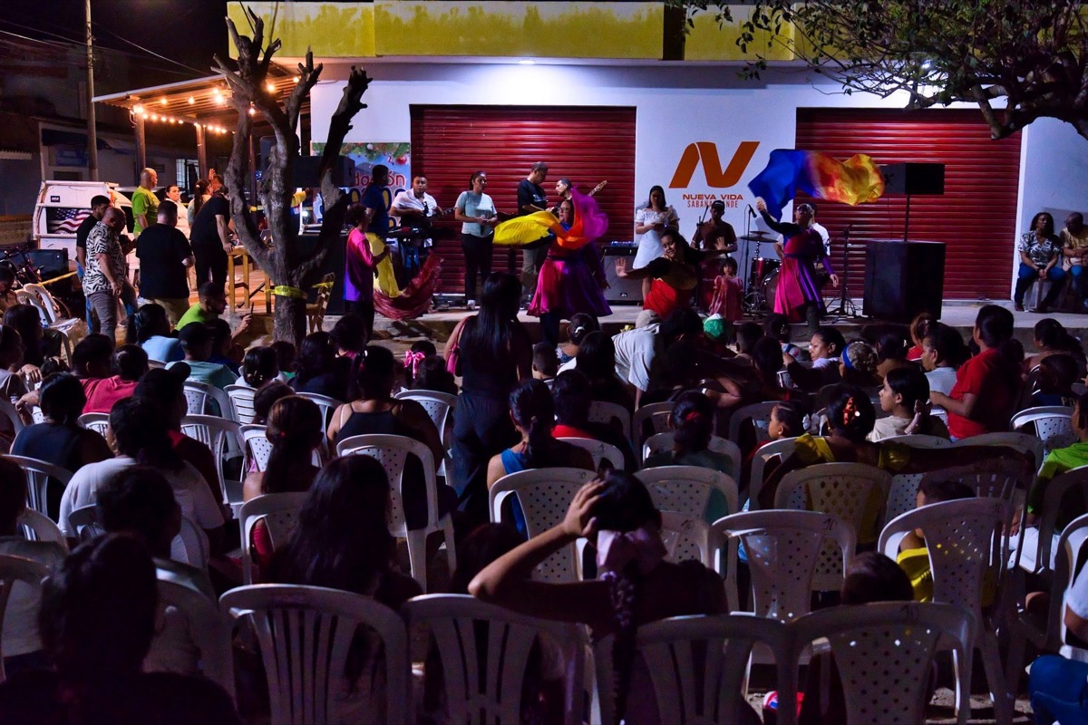 Celebración en la comunidad de Sabana Grande, Colombia