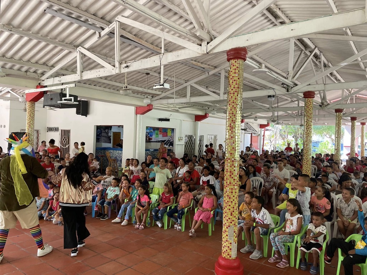 Actividad infantil durante una jornada misionera